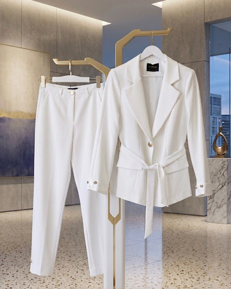 Elegant white suit