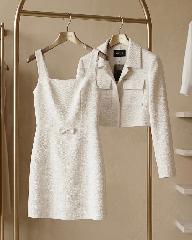 Ivory tweed set