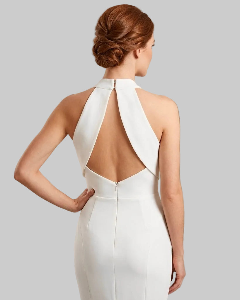 White evening dress